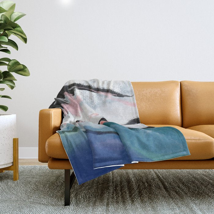 snow mountain Throw Blanket Gallery Image 1