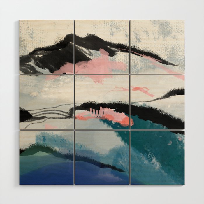 snow mountain Wood Wall Art Gallery Image 1