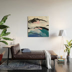 snow mountain Wood Wall Art Gallery Image 2