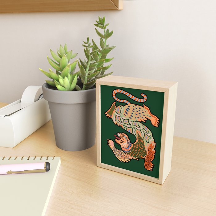 Asian Tiger  Mini Art Print Gallery Image 2