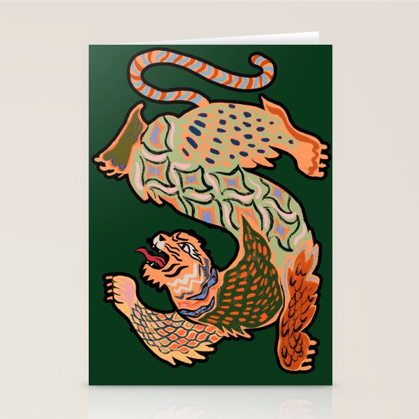 Asian Tiger  Stationery Card Gallery Image 1