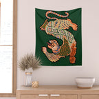 Asian Tiger  Wall Tapestry Gallery Image 2