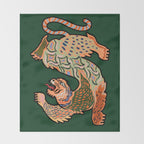 Asian Tiger  Throw Blanket Gallery Image 2