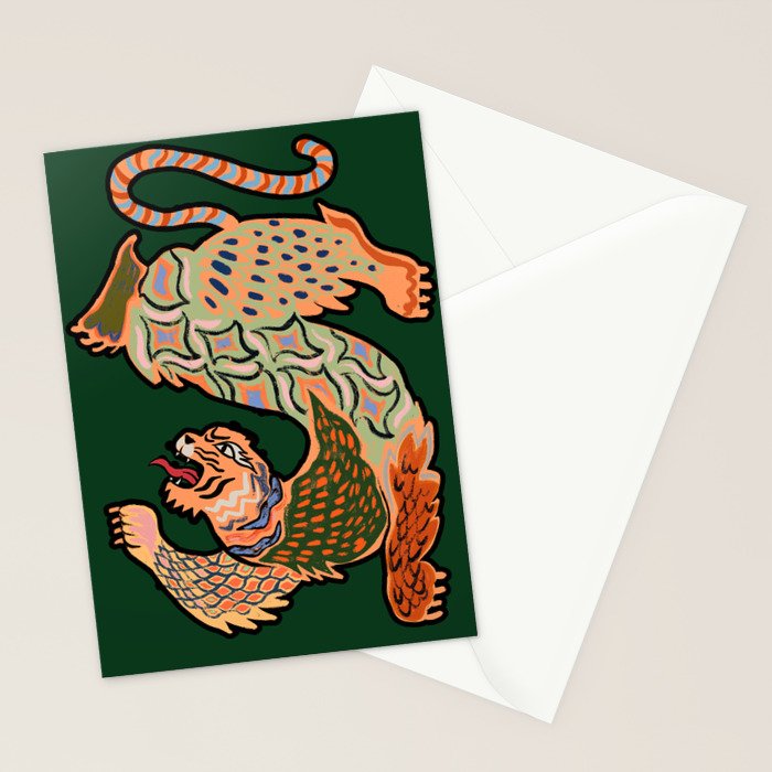 Asian Tiger  Stationery Card Gallery Image 2