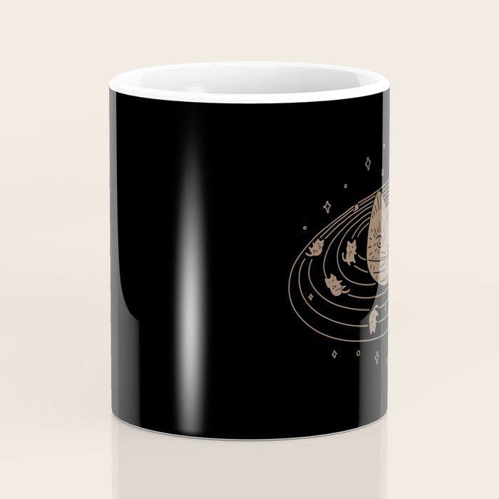 Cat Landscape 147: Caturn Coffee Mug Gallery Image 4