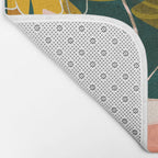 mid century black summer garden Bath Mat Gallery Image 2