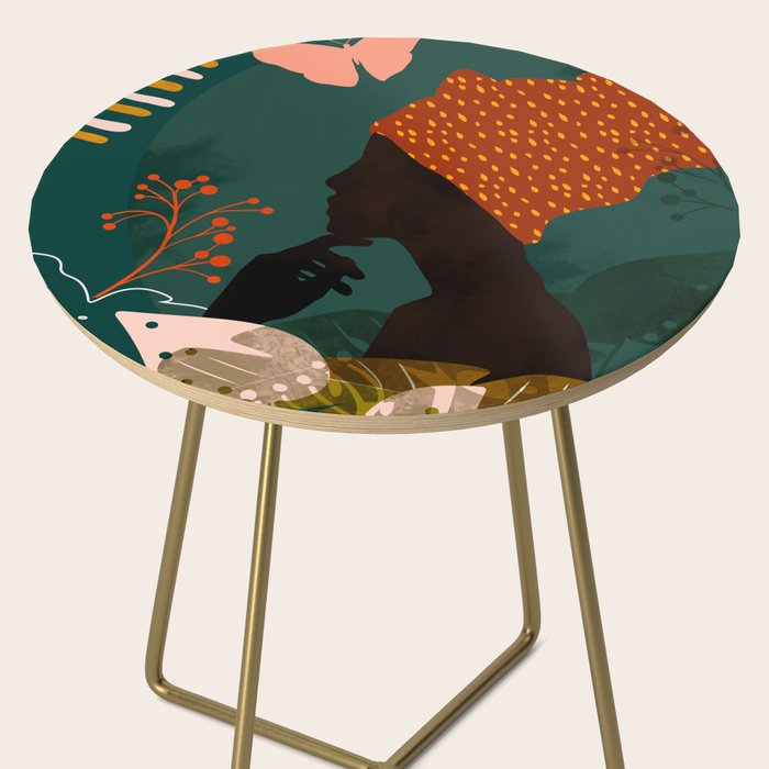 mid century black summer garden Side Table Gallery Image 2