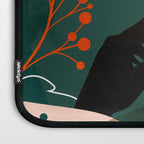 mid century black summer garden Laptop Sleeve Gallery Image 3