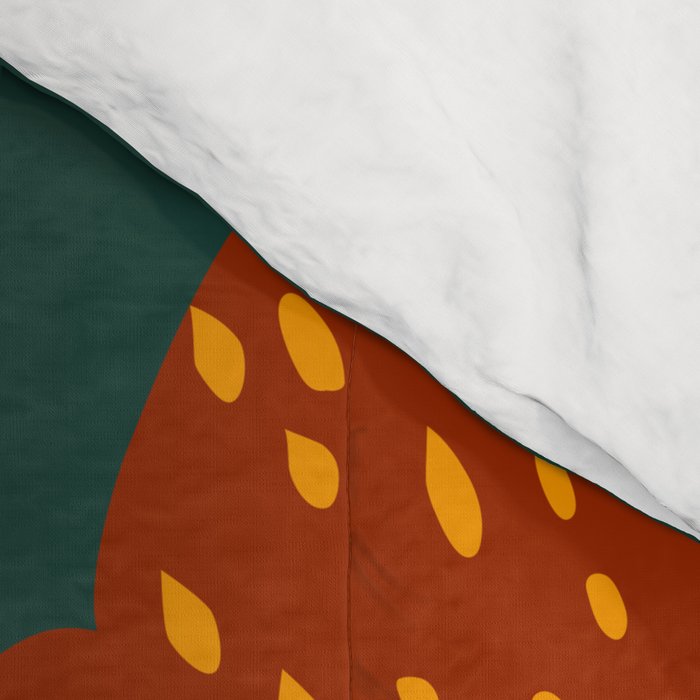 mid century black summer garden Comforter Gallery Image 4