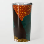 mid century black summer garden Travel Mug Gallery Image 2