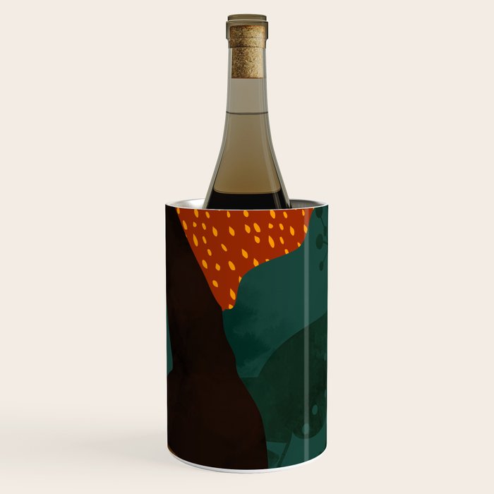 mid century black summer garden Wine Chiller Gallery Image 3
