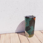 mid century black summer garden Travel Mug Gallery Image 4