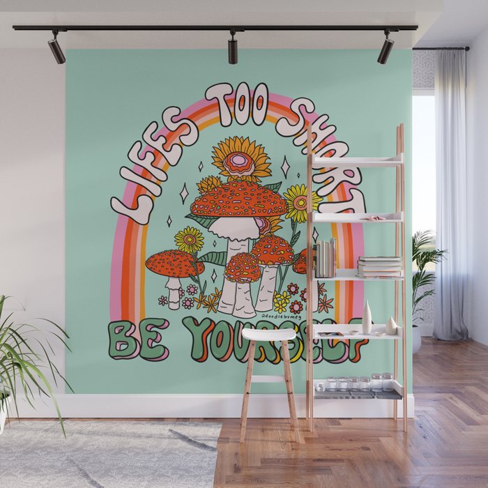 Lifes Too Short Wall Mural Gallery Image 1