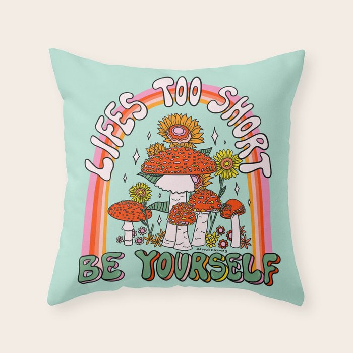 Lifes Too Short Throw Pillow Gallery Image 6