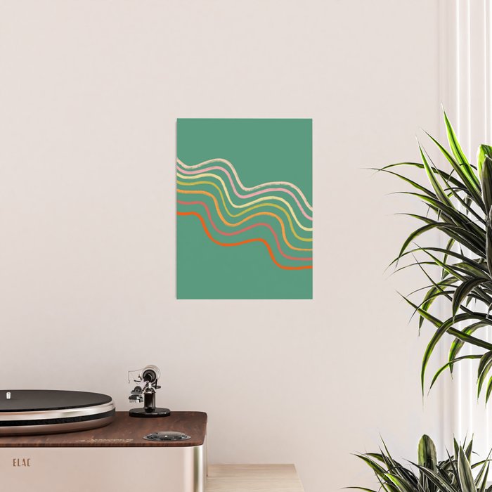 Groovy Color waves Poster Gallery Image 2