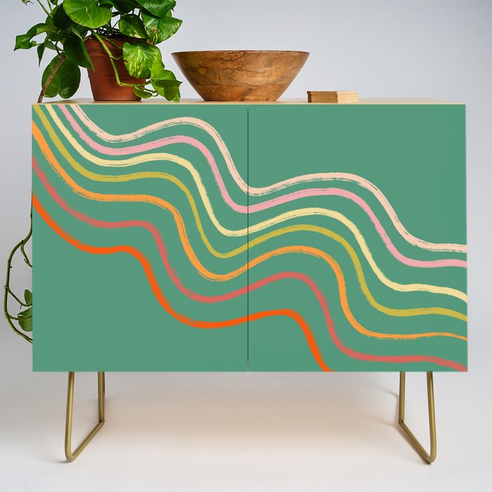 Groovy Color waves Credenza Gallery Image 1