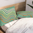 Groovy Color waves Pillow Sham Gallery Image 2