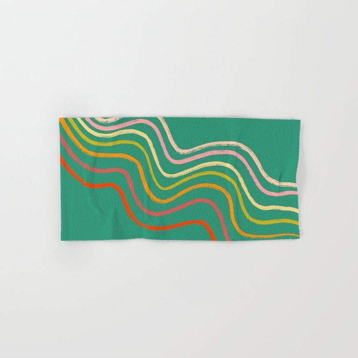 Groovy Color waves Bath Towel Gallery Image 1