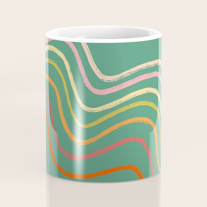 Groovy Color waves Coffee Mug Gallery Image 4