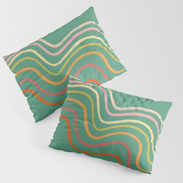 Groovy Color waves Pillow Sham Gallery Image 3
