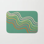 Groovy Color waves Bath Mat Gallery Image 1