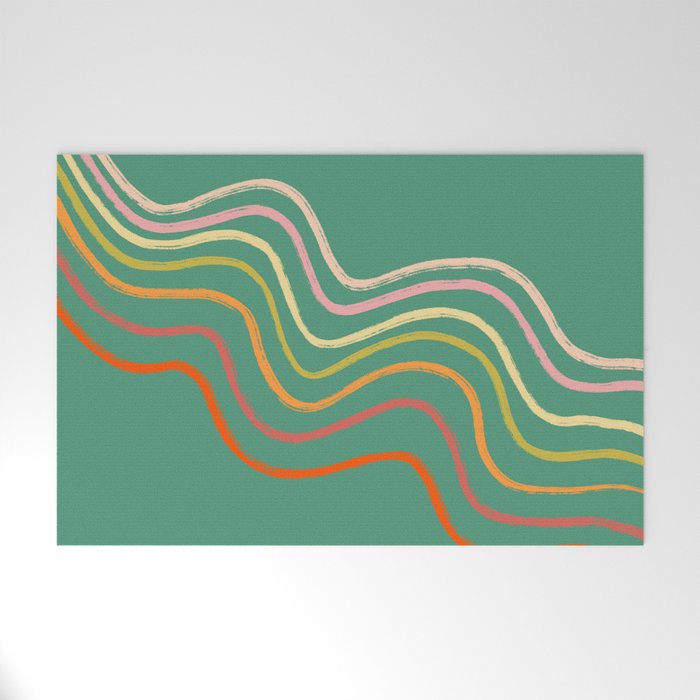 Groovy Color waves Welcome Mat Gallery Image 1