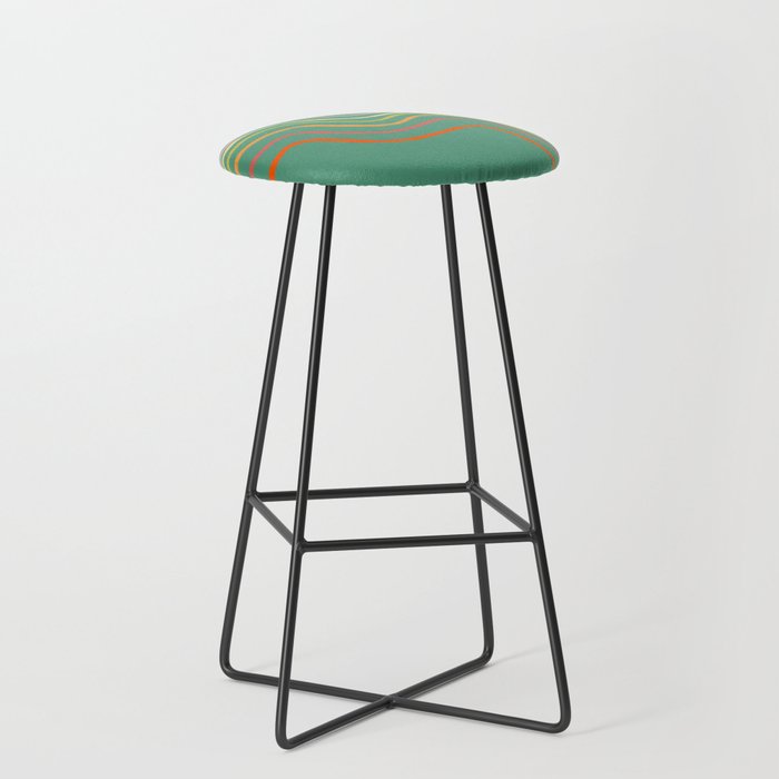 Groovy Color waves Stool Gallery Image 1