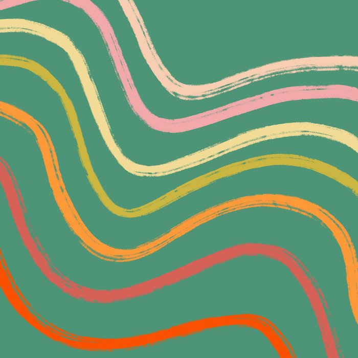 Groovy Color waves Coffee Mug Gallery Image 2