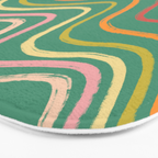 Groovy Color waves Bath Mat Gallery Image 3