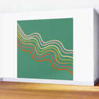 Groovy Color waves Wall Mural Gallery Image 2