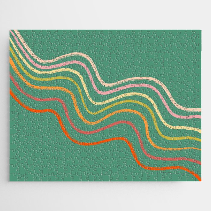Groovy Color waves Jigsaw Puzzle Gallery Image 1