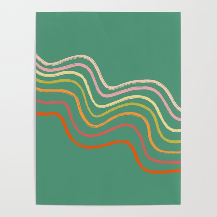 Groovy Color waves Poster Gallery Image 1