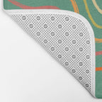 Groovy Color waves Bath Mat Gallery Image 2