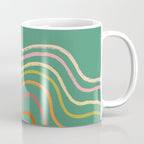 Groovy Color waves Coffee Mug Gallery Image 1
