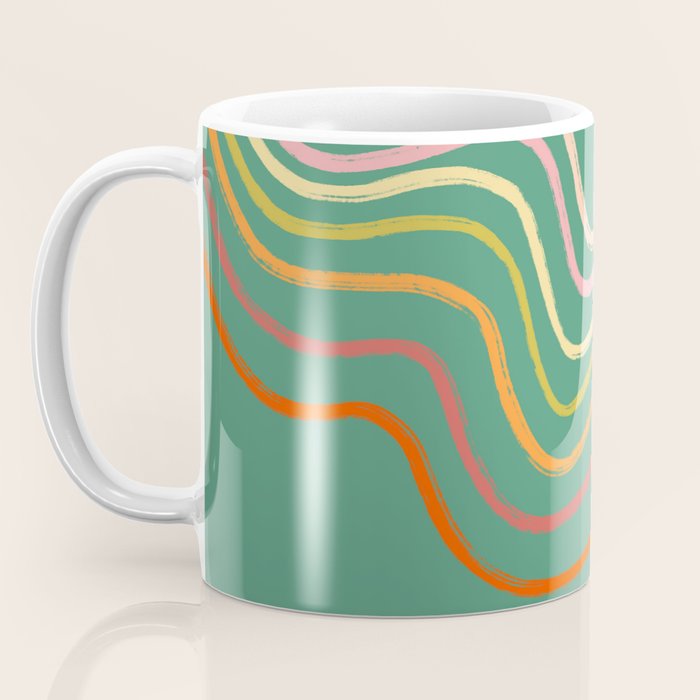 Groovy Color waves Coffee Mug Gallery Image 3
