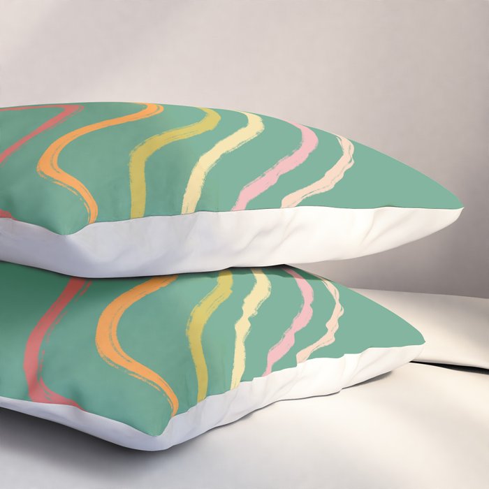 Groovy Color waves Pillow Sham Gallery Image 3