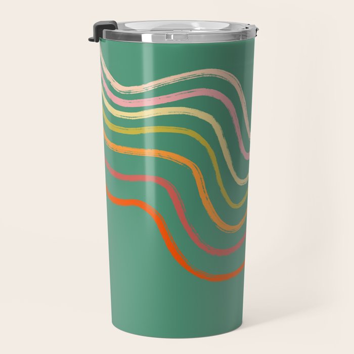 Groovy Color waves Travel Mug Gallery Image 3