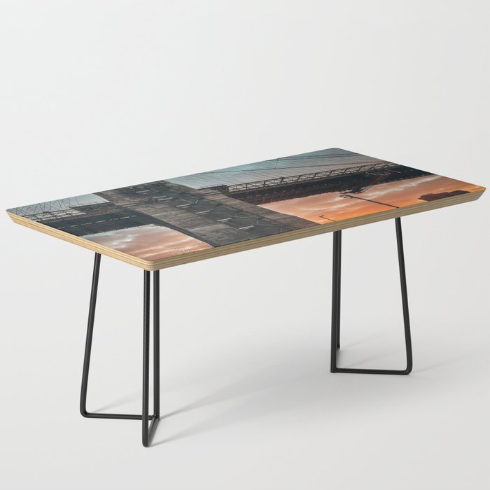 New York City Brooklyn Bridge during winter Coffee Table Gallery Image 1