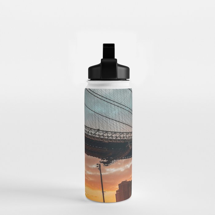 New York City Brooklyn Bridge during winter Water Bottle Gallery Image 2