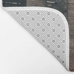 New York City Brooklyn Bridge during winter Bath Mat Gallery Image 2