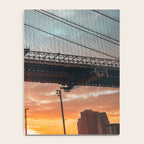 New York City Brooklyn Bridge during winter Notebook Gallery Image 4