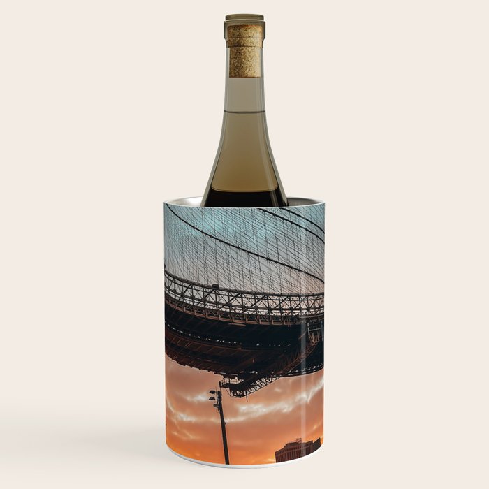 New York City Brooklyn Bridge during winter Wine Chiller Gallery Image 3