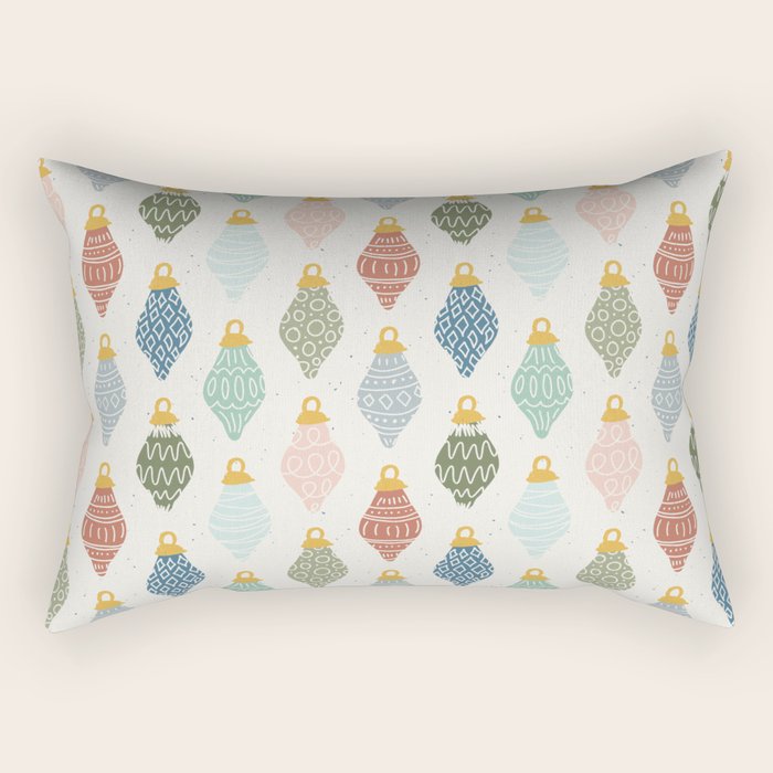 Boho Ornaments . Multicolor Rectangular Pillow Gallery Image 1
