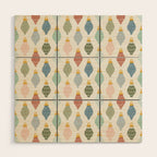 Boho Ornaments . Multicolor Wood Wall Art Gallery Image 1