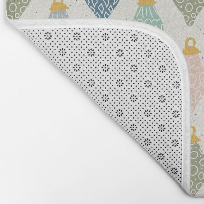Boho Ornaments . Multicolor Bath Mat Gallery Image 2