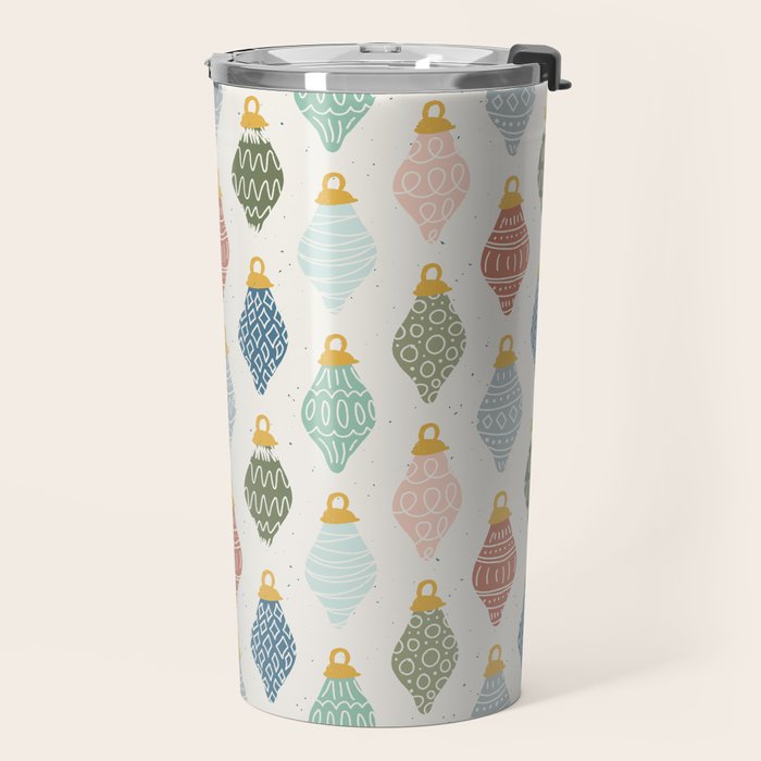 Boho Ornaments . Multicolor Travel Mug Gallery Image 2