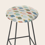 Boho Ornaments . Multicolor Stool Gallery Image 2