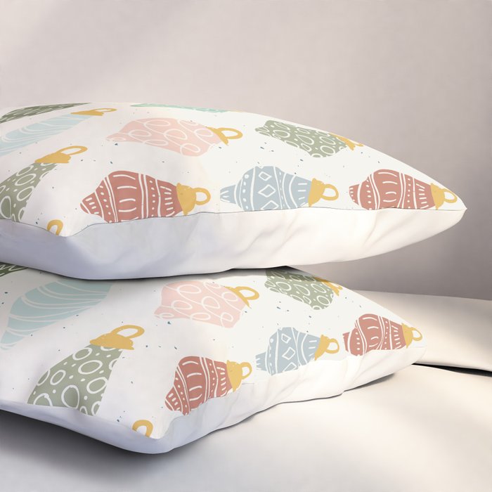 Boho Ornaments . Multicolor Pillow Sham Gallery Image 3