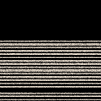 Organic Stripes - Minimalist Textured Line Pattern in Almond Cream and Black Coffee Mug Gallery Image 2