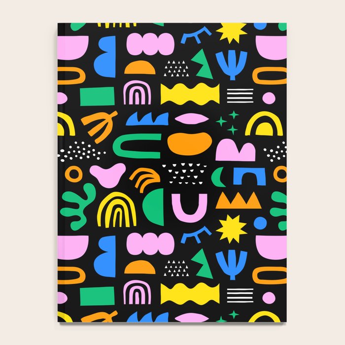 Fun colorful abstract summer shape pattern Notebook Gallery Image 4